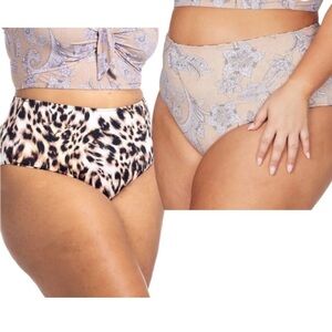 Artesands Saphare Mondrian Reversible High Waist Bottom Animal NWT Size 8